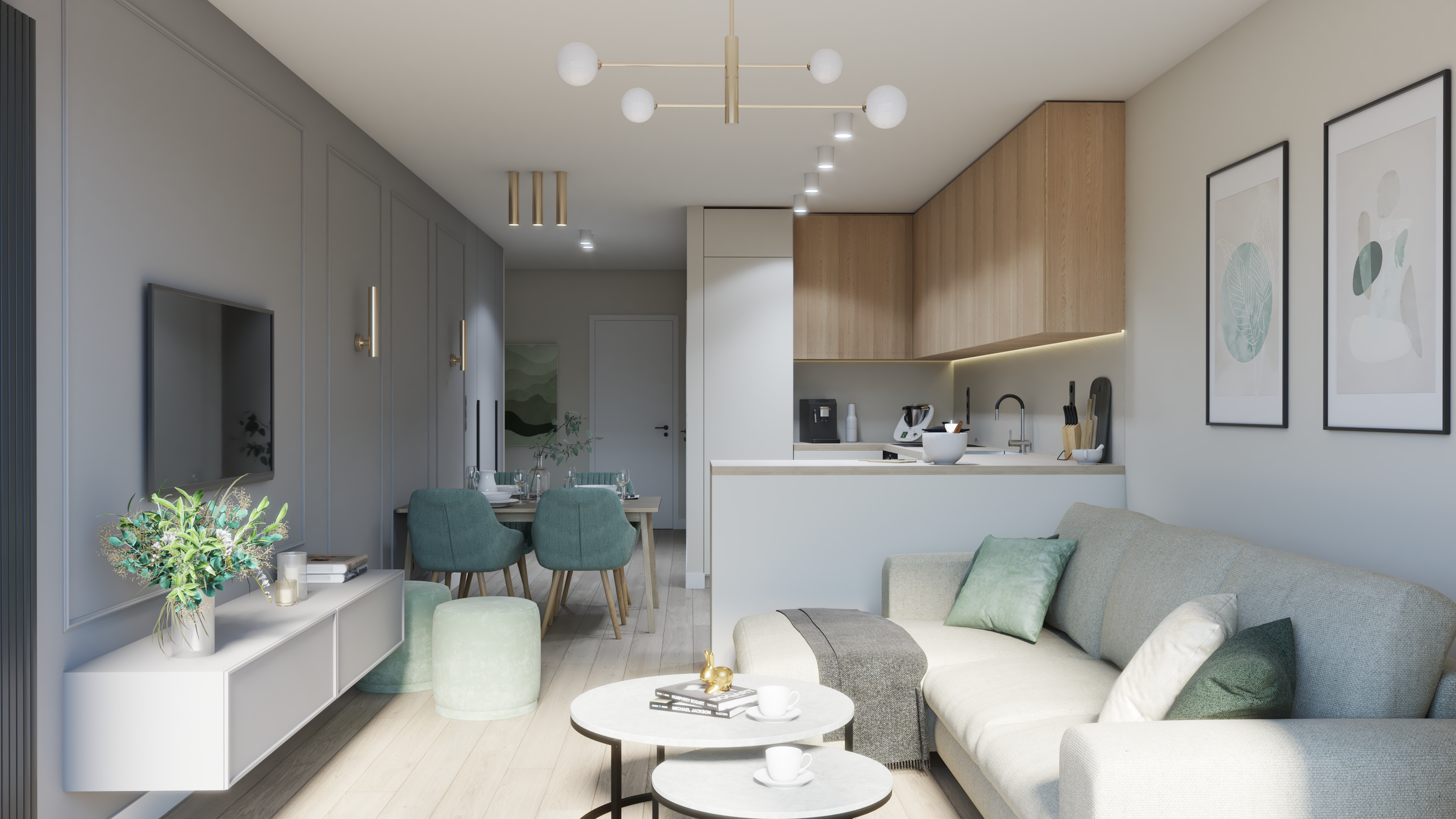 projekt mieszkania styl minimalistyczny