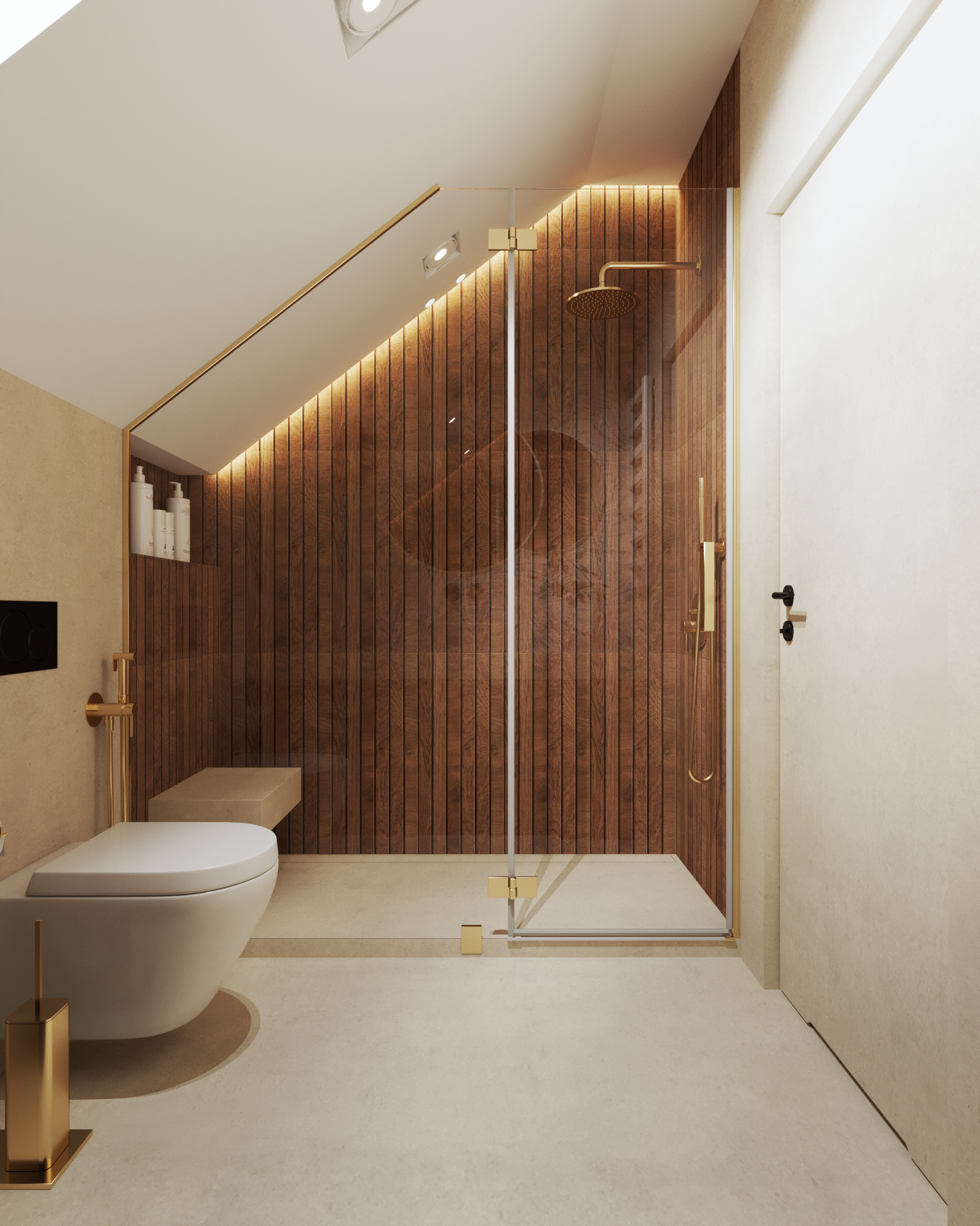łazienka drewiana - kompleksowe projekty wnętrz